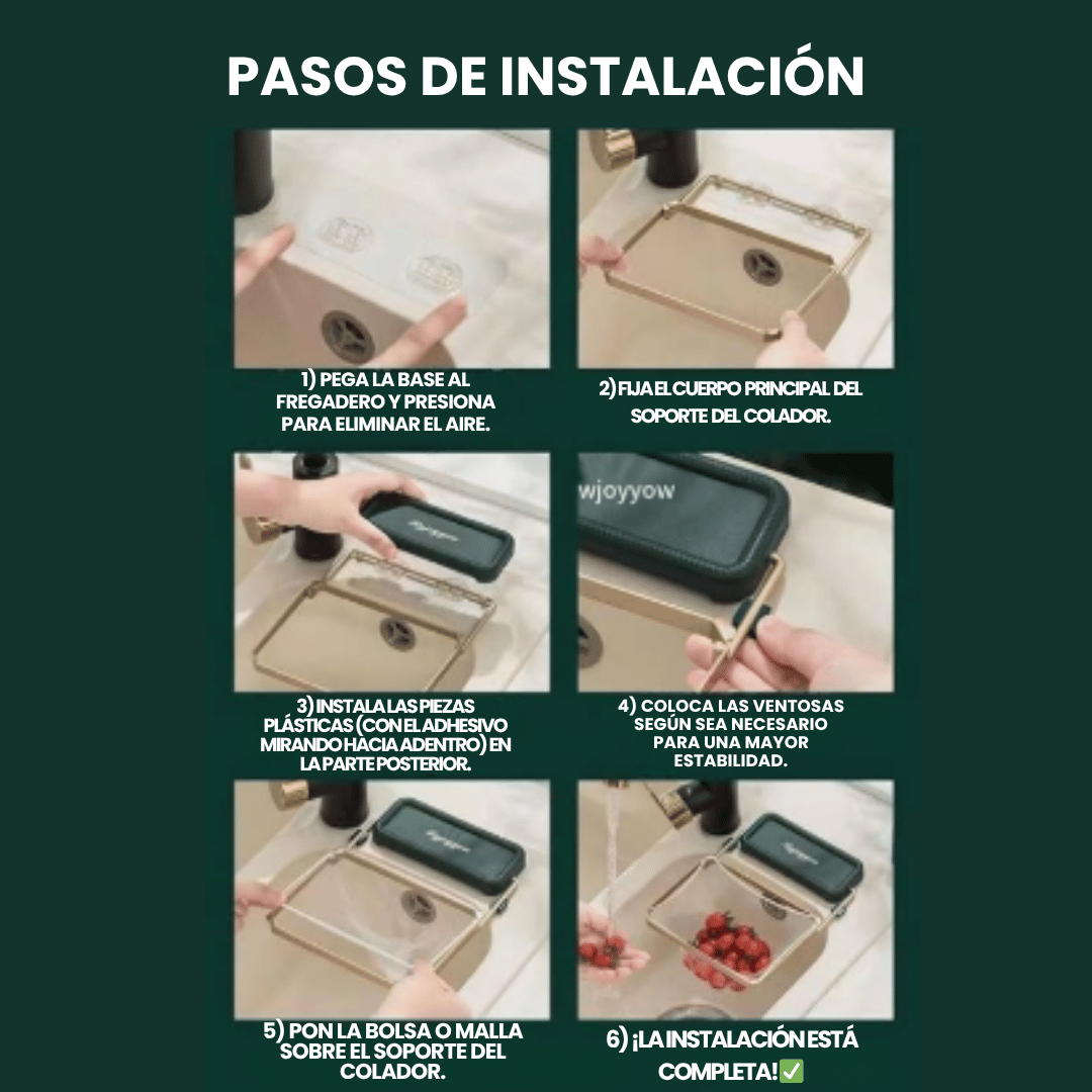 SinkyPro™ El ayudante que mantiene tu fregadero limpio, seco y sin malos olores.