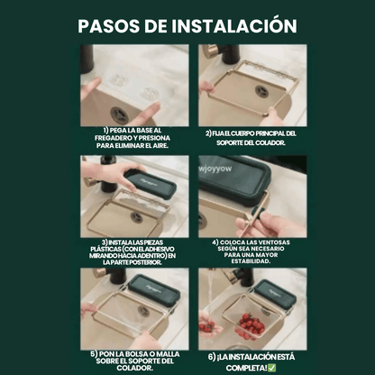 SinkyPro™ El ayudante que mantiene tu fregadero limpio, seco y sin malos olores.