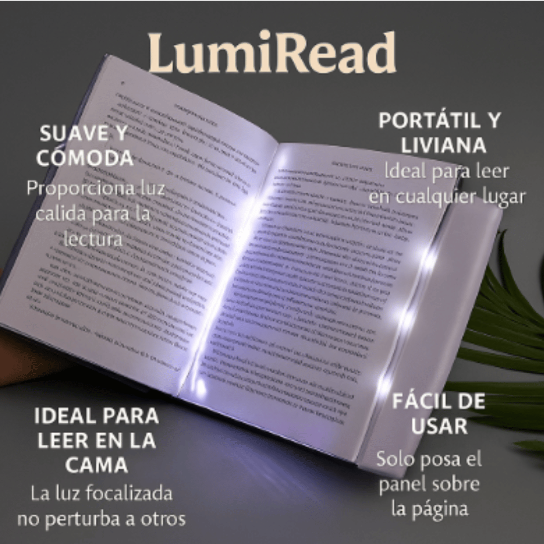LumiRead™ + MigraZen™ — Lee cómodo, descansa sin dolor.
