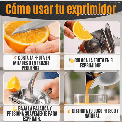 🍋 JuicyPress™ Exprime cada gota con amor, sin esfuerzo y sin electricidad.